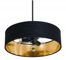  CLNP18MBBK-BKGD - Celine Pendant 18'' Medium Base BK - BKGD shade