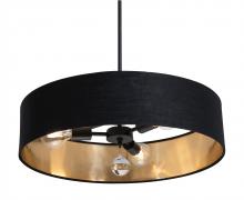  CLNP24MBBK-BKGD - Celine Pendant 24'' Medium Base BK - BKGD shade