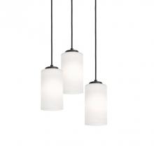  LEOP04MBBKRND3 - Leo 3 Light Round Pendant