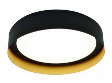  RVF121400L30D1BKGD - Reveal LED Flush Mount - 12'' - Black/Gold