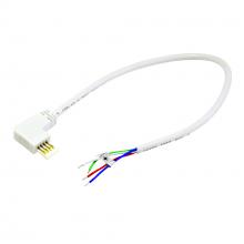  NAL-811/12W - 12" Side Power Line Cable Open Wire for Lightbar Silk, Right, White