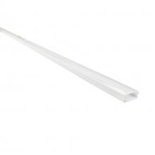  NATL-C24W - 4-ft Shallow Channel, White (Plastic Diffuser and End Caps Included)