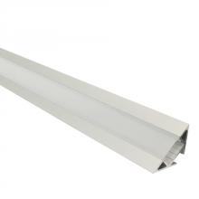  NATL-C28A - 4-ft Corner Channel, Aluminum (Plastic Diffuser and End Caps Included)