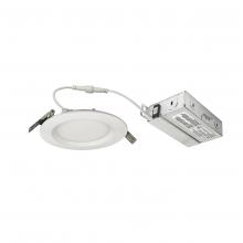  NEFLINTW-R4345MPW - 4" E-Series FLIN Round LED Downlight with Selectable CCT (30K/40K/50K), 900lm / 10.5W, Matte