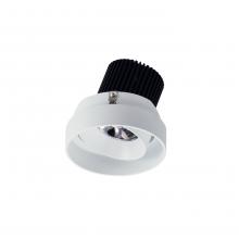  NIO-4RTLA27QMPW - 4" Iolite LED Round Trimless Adjustable, 10-Degree Optic, 800lm / 12W, 2700K, Matte Powder White