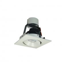  NIR-4SC27XWW/10 - 4" Iolite LED Square Adjustable Cone Retrofit, 1000lm / 12W, 2700K, White Reflector / White