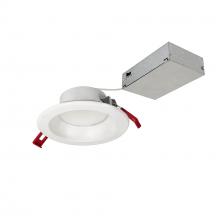  NLTH-41TW-MPW - 4" Theia LED Downlight with Selectable CCT, 950lm / 10W, Matte Powder White Finish