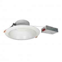  NLTH-81TW-MPWLE4 - 8" Theia LED Downlight with Selectable CCT, 120-277V 0-10V, Matte Powder White Finish
