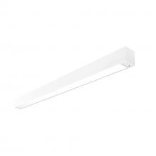  NLUD-4334W/OS - 4' L-Line LED Indirect/Direct Linear, 6152lm / Selectable CCT, White Finish, with Motion Sensor
