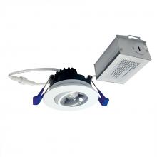  NM2-2RG4027MPW - 2" M2 Round LED Adjustable Gimbal, 400lm / 6W, 2700K, 120V, Matte Powder White