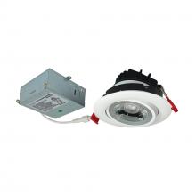  NM4-RG27MPW - 4" M4 Round LED Adjustable Gimbal, 950lm / 12W, 2700K, 120V, Matte Powder White
