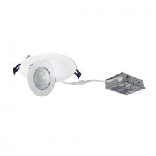  NMC-4RTWMPW - 4" M-Curve Can-less Adjustable LED Downlight, Selectable CCT, 900lm / 9W, Matte Powder White