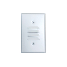  NSW-6619W - Mini LED Step Light w/ Horizontal & Vertical Louver Face Plates, 1W, 90+ CRI, 2700K, White, 120V