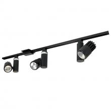  NTLE-84240SB - 4-ft Track Pack with (3) Aiden 2200lm LED 80+ CRI 4000K Spot Track Heads, Black
