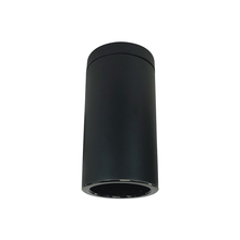  NYLS3-6S1L135NC12BBB - 6" Sapphire III Surface Mount Black Cylinder, Black Reflector/Black Flange, 120-277; 0-10V