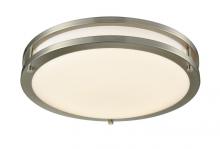  FDL-16-MCT5 - 16in LED DOUBLE RING FLUSH MOUNT 24W 1800LM 5CCT 27/30/35/40/50K 120V R80 DIM ES, ETL, FCC, BN