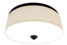  LCFF-15-MCT5-BR - INTEGRATED LED FABRIC DRUM 15in 23W 1380LM C90 5CCT 27/30/35/40/50K, BRONZE