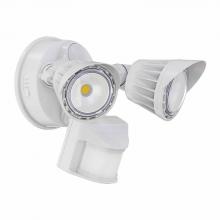  SL-20W-MCT-WH-P - 20W 3CCT 30/40/50K WHITE 2-HEADS SECURITY LIGHT - WITH MOTION SENSOR