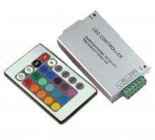  LEDR-CTRL-20K-HD - RGB CONTROLLER MAX12V:<288, On 24V:<576W, With RF 20key remote control, output current: 8A*3 O...