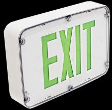  XTN4X-2GWEM - NEMA 4X RATED LED EXIT SIGN, DOUBLE FACE, GREEN WHITE EM INCL.