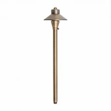  LA-112-BZ - AREA LIGHT, WITH INTEGRATED LED 3W AC/DC SOLID BRASS, 3FT LEAD, BRONZE