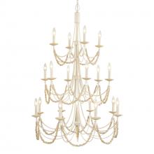  350C18CW - Brentwood 18-Lt 3-Tier Chandelier - Country White