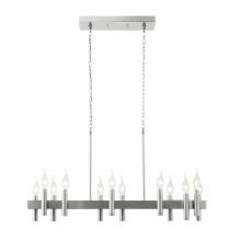  357N12SN - Collette 12-Lt Linear Pendant - Satin Nickel