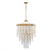 Varaluz 359C07HG - Lafayette 7-Lt Chandelier - Havana Gold