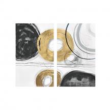  435WA10 - Circle Gets The Square Diptych Wall Art
