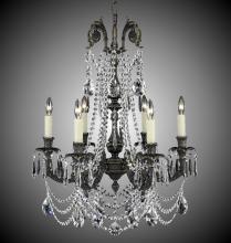  CH2052-A-01G-PI - 6 Light Finisterra with draping Chandelier