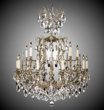  CH7028-ALN-21S-PI - 10+5 Light Parisian Chandelier