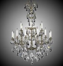  CH7535-ALN-21S-PI - 6+12 Light New Parisian Chandelier