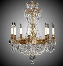  CH8142-P-01G-PI - 8+ 8 Light Valencia Chandelier