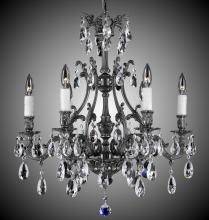  CH9631-A-01G-PI - 6 Light Chateau Chandelier