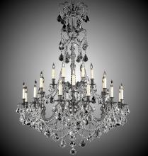  CH9866-ALN-21S-PI - 6+18 Light Sterling Chandelier