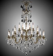  CH9867-A-01G-PI - 8+24 Light Sterling Chandelier