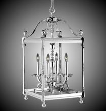  LT2313-32G-ST - 4 Light 13 inch Square Lantern with Glass