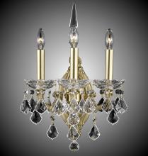  WS9393-A-01G-PI - 3 Light Venetian Wall Sconce