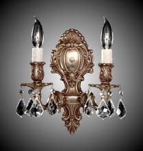  WS9422-A-01G-PI - 2 Light Fleur-De-Lis Small Wall Sconce