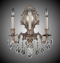  WS9425-A-01G-PI - 3 Light Fleur-De-Lis Medium Wall Sconce