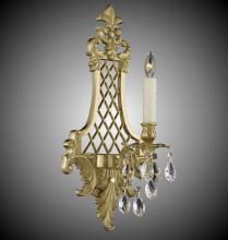  WS9453-A-01G-PI - 1 Light Lattice Medium Wall Sconce