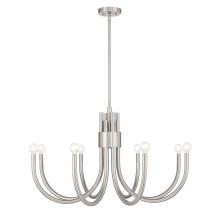  1-6680-8-SN - Sorrento 8-Light Chandelier in Satin Nickel