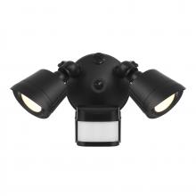  4-FLOOD-MS-A2-3000K-BK - LED Motion Sensored Double Flood Light in Black