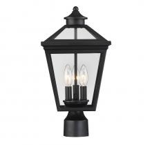  5-147-BK - Ellijay 3-Light Outdoor Post Lantern in Black