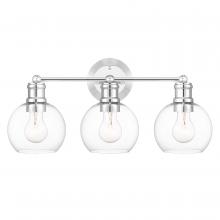  E20001-004 - Luna 3-Light Chrome Bath Vanity Light