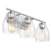  E20022-004 - Carnation 3-Light Chrome Finish Vanity Light 7.25“ X 22” X 8.63“