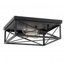  E30022-001 - Mystic 2-Light Black Finish Flush Mount 13“ X 13” X 5“