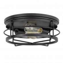  E30028-001 - Westwood 2-Light Black Finish Flush Mount 13.88“ X 13.88” X 5.87“