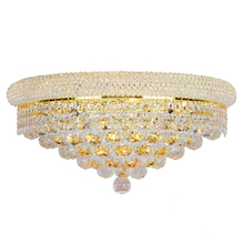  W23018G20 - Empire 4-Light Gold Finish and Clear Crystal Wall Sconce Light 20 in. W x 10 in. H Large