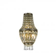  W23086AB8 - Metropolitan 3-Light Antique Bronze Finish and Clear Crystal Basket Wall Sconce Light 8 in. W x 16 i